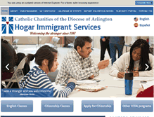 Tablet Screenshot of hogarimmigrantservices.org